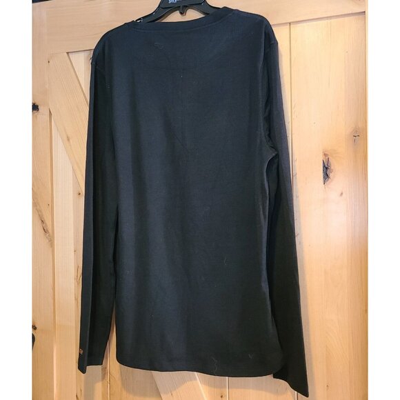 Omni-Wool Mens Black Long Sleeve Crew Neck Wool Blend Pullover Top Size XXL - Picture 2 of 11